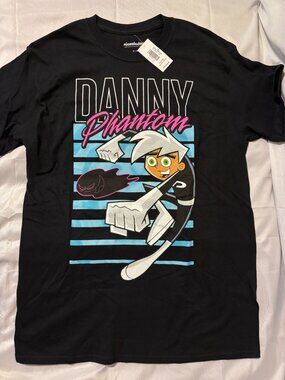 NWT Nickelodeon Danny Phantom Graphic Tee Black Medium